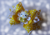 *NEW* Butterfly Loop Amarelo Hello Kitty