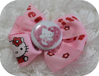 Laçarote Grande  Rosa Hello Kitty.